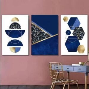 Set of 3 Sticky Wooden Canvas Frames for Wall Decore Aesthatic Art /