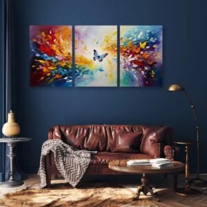 Set of 3 Sticky Wooden Canvas Frames for Wall Decore Aesthatic Art /