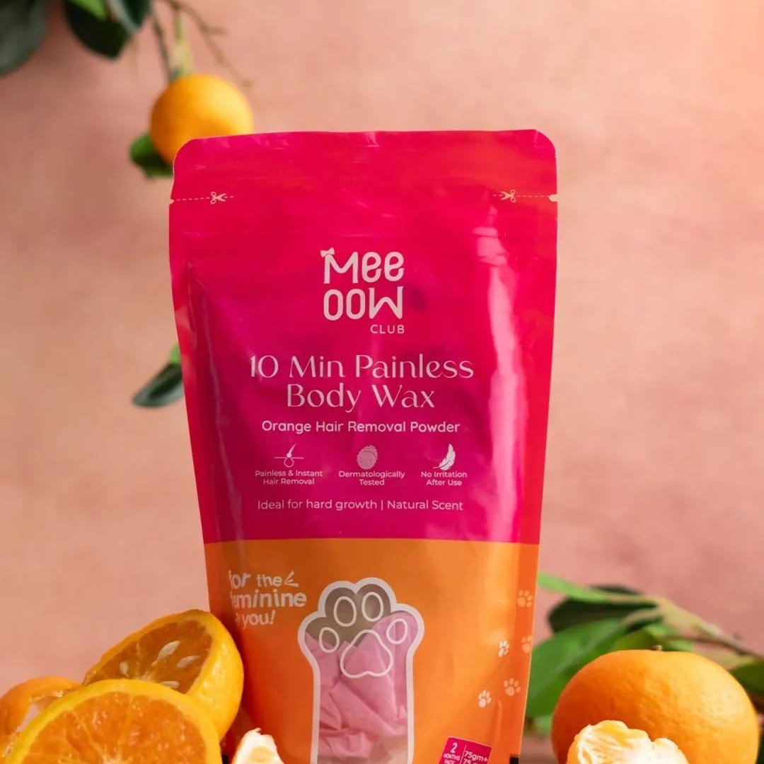 Meeoow Club 10 Minute Painless Body Wax Orange Hair Removal Powder - Image 4