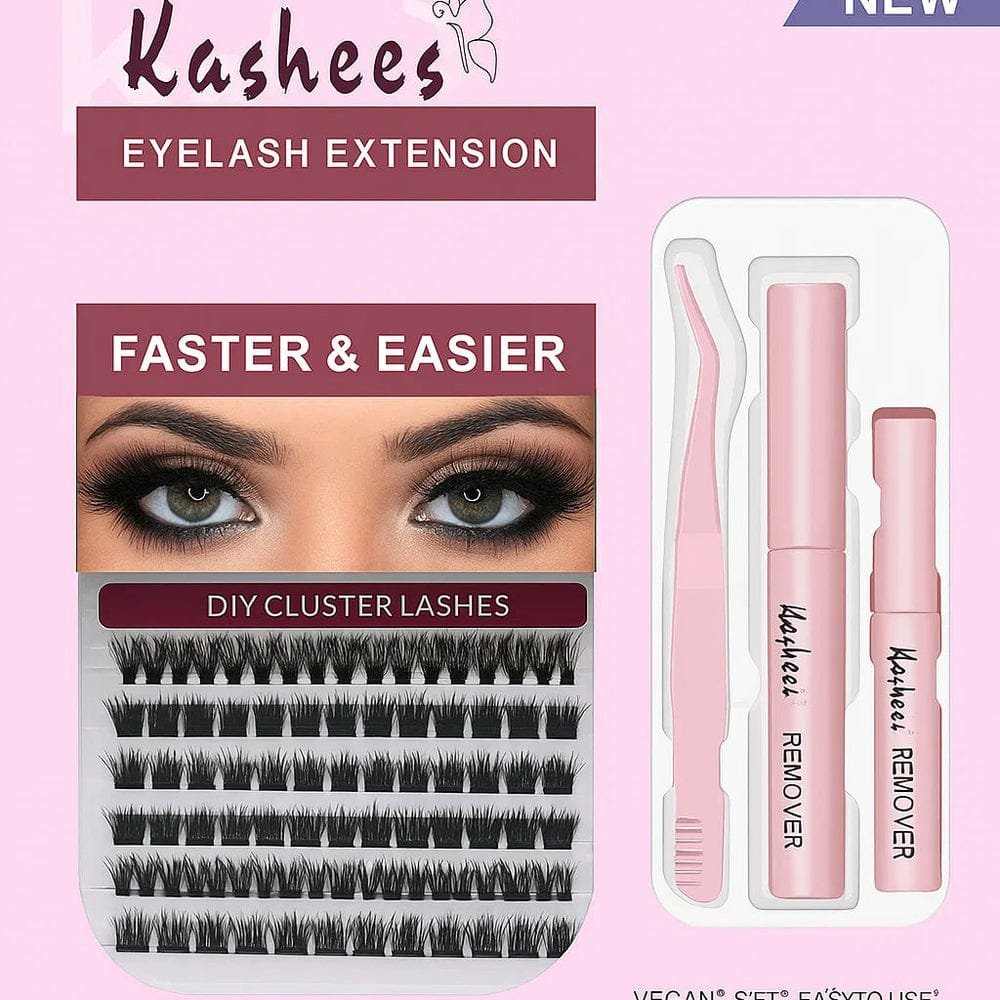 Kashee's 4 in 1 Permanent Eyelash Extension Set Professional Lash Kit