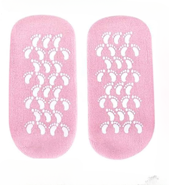 1 Pair Reusable Silicone Spa Gel Socks For Dry Feet And Cracked... - Image 5