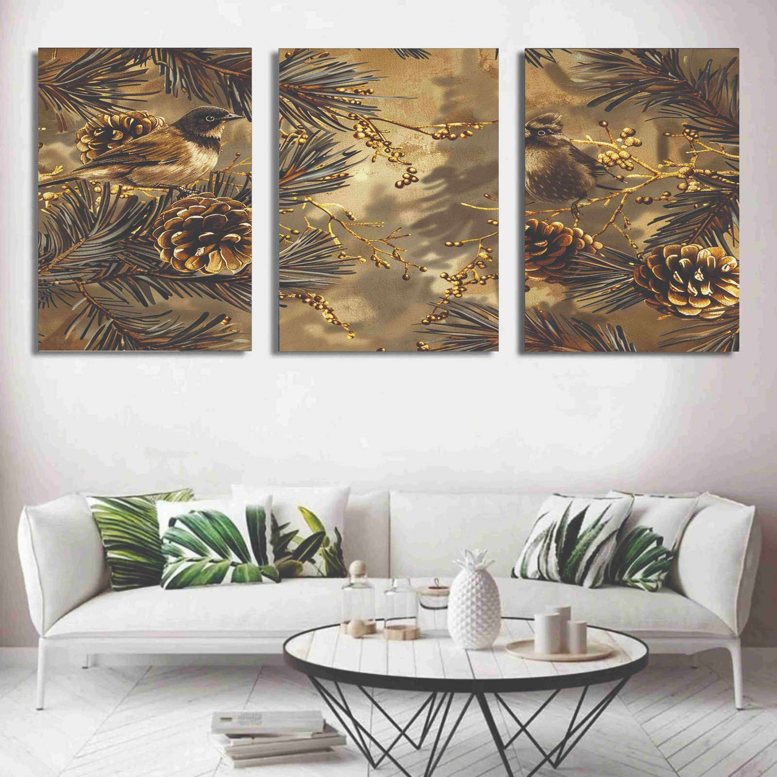Set Of 3 Wall Art Wooden Phototile Frames For Wall Decor