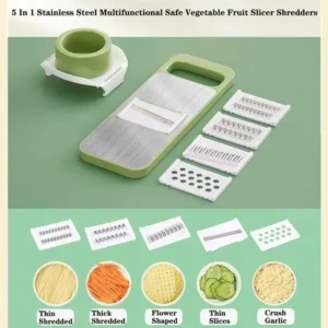 5-In-1 Multi-Functional Vegetable Slicer & Grater