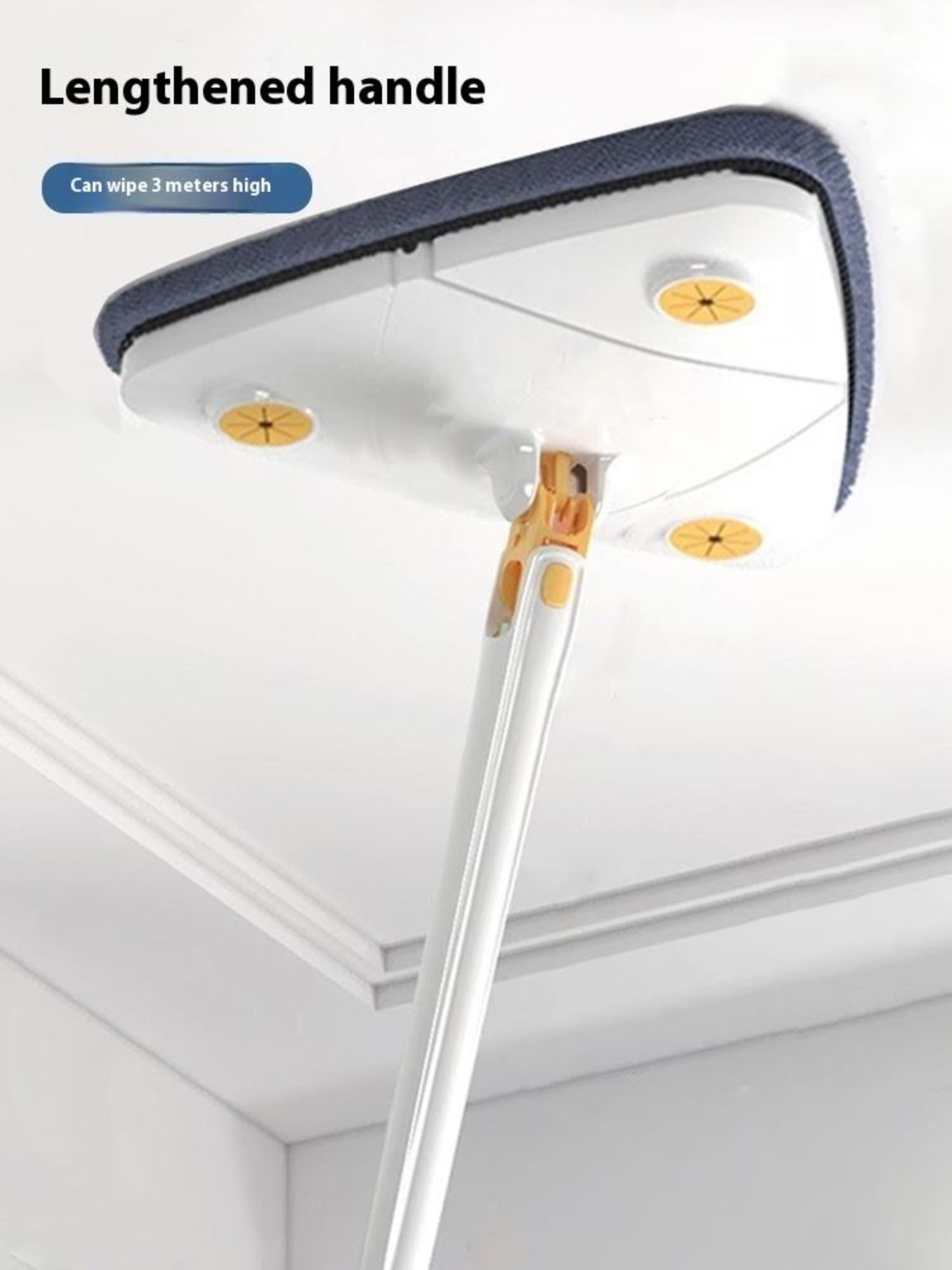 Royal's Triangle Shaped Microfiber Mop –self-Wringing Floor Dust Mop - Image 4