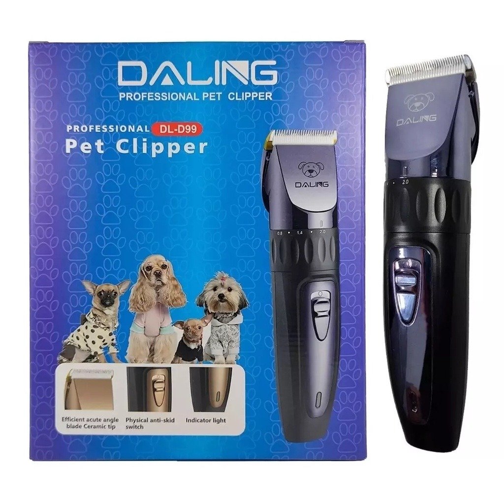 Daling Rechargeable Professional Pet Clipper Electric Grooming Trimmer
