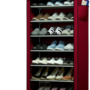 7 Layer Portable Dustproof Shoe Rack Non-Woven Shoe Rack Storage...