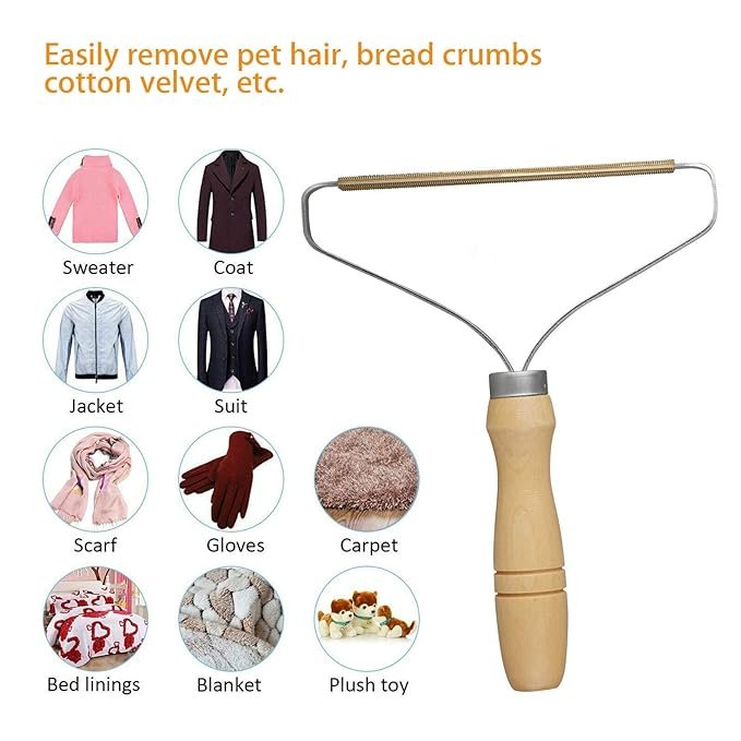 Portable Manual Hair Remover Coat Roller Hair Remover Double-Sided... - Image 4