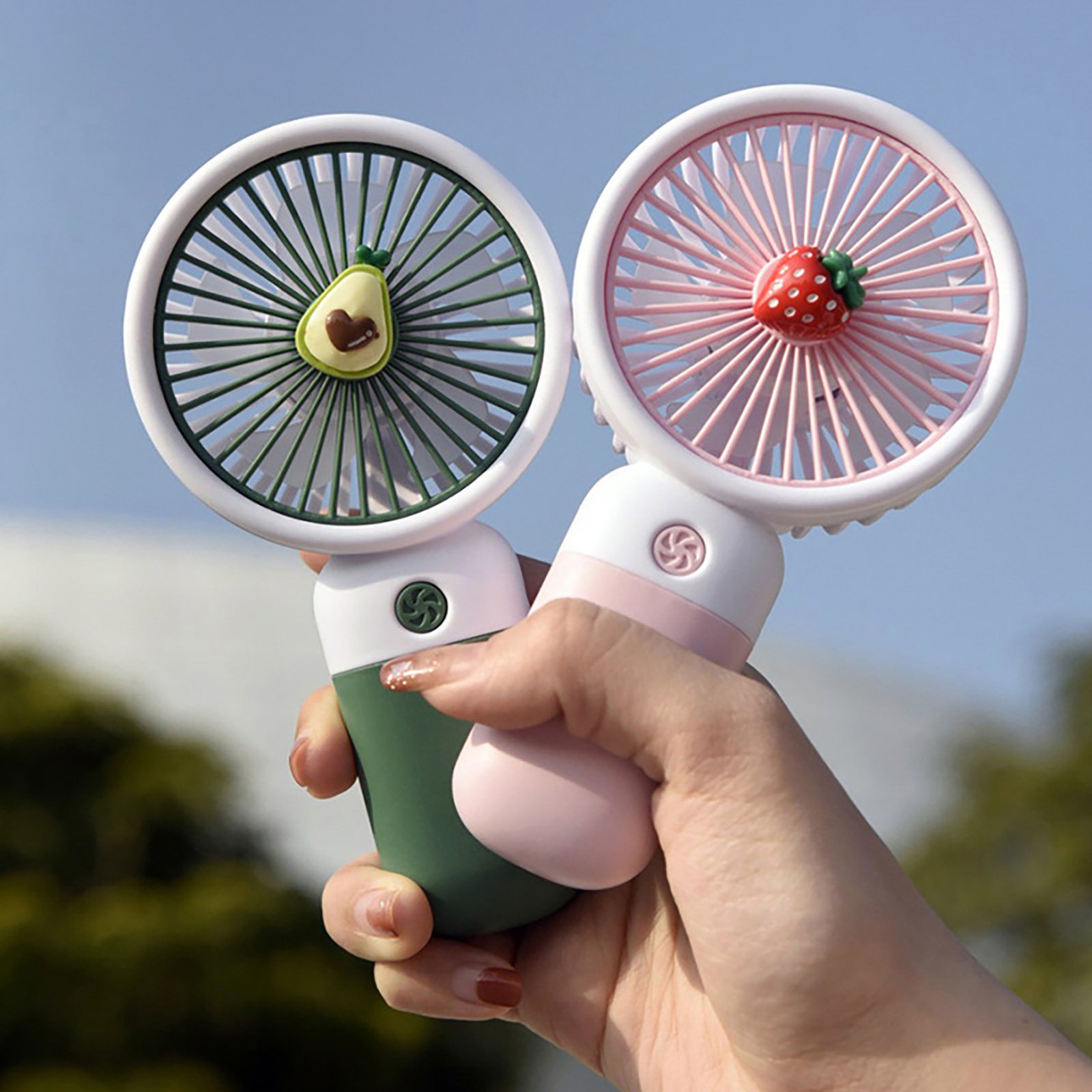 Mini Fan Multifunctional Cool Summer Fruit Cartoon Handheld Mini...