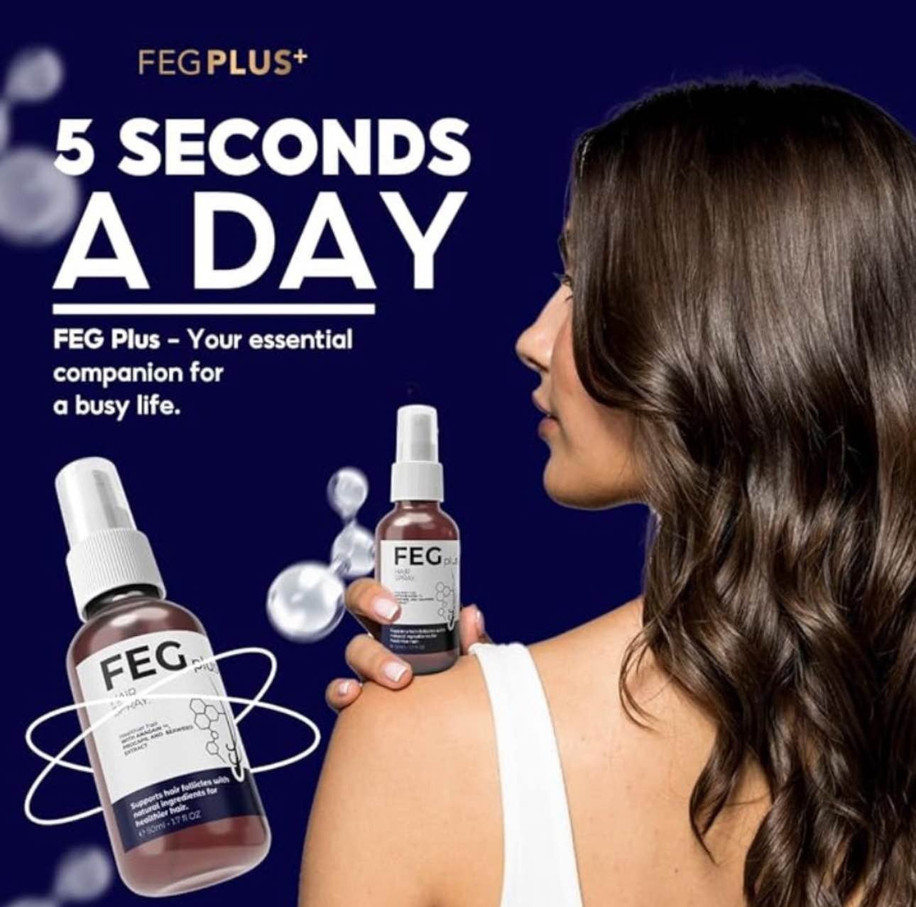 Feg Plus Hair Growth Spray Stimulate Follicles Reduce Hair Fall - Image 2