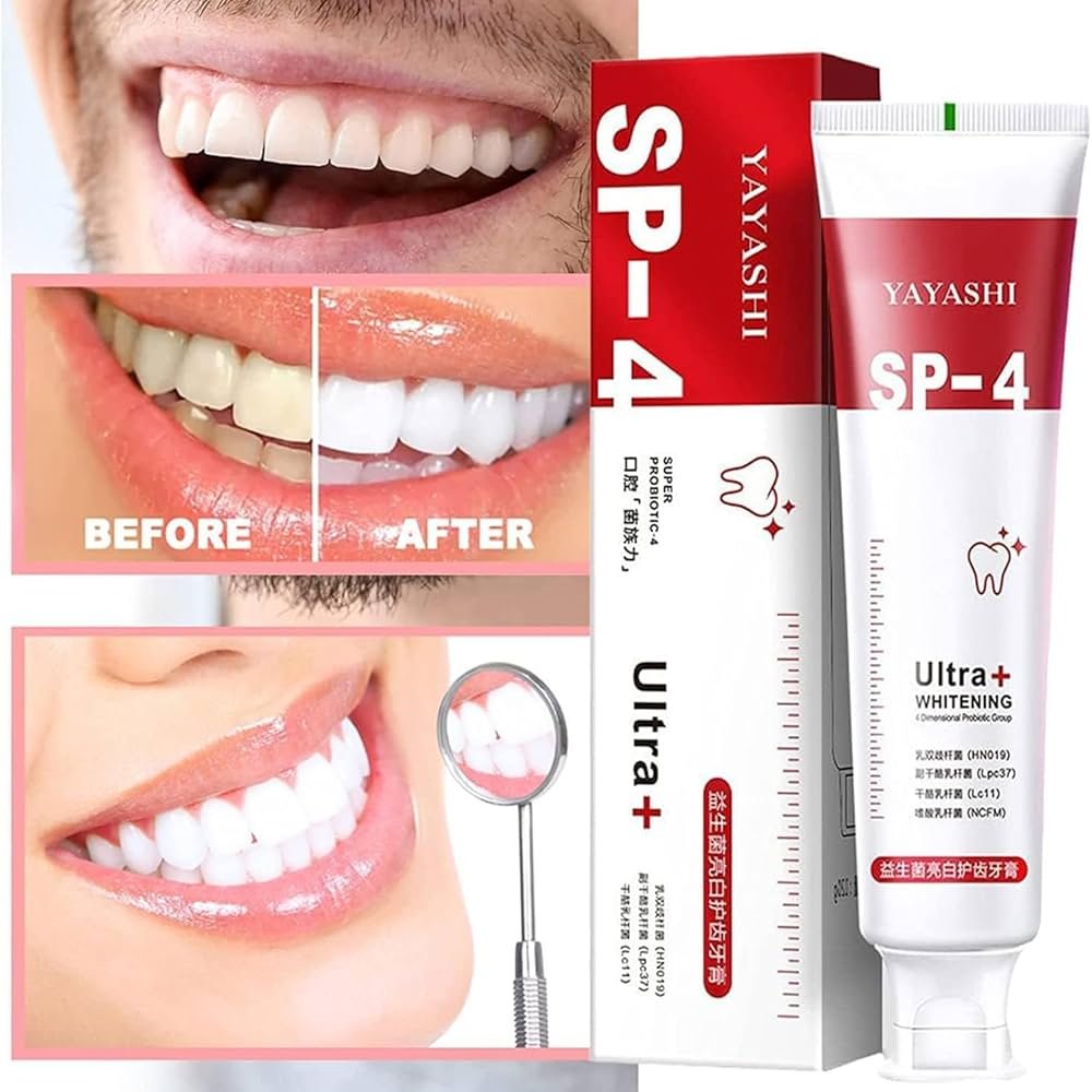 Yayashi Sp-4 Ultra Whitening Toothpaste Probiotic Stain Remover...