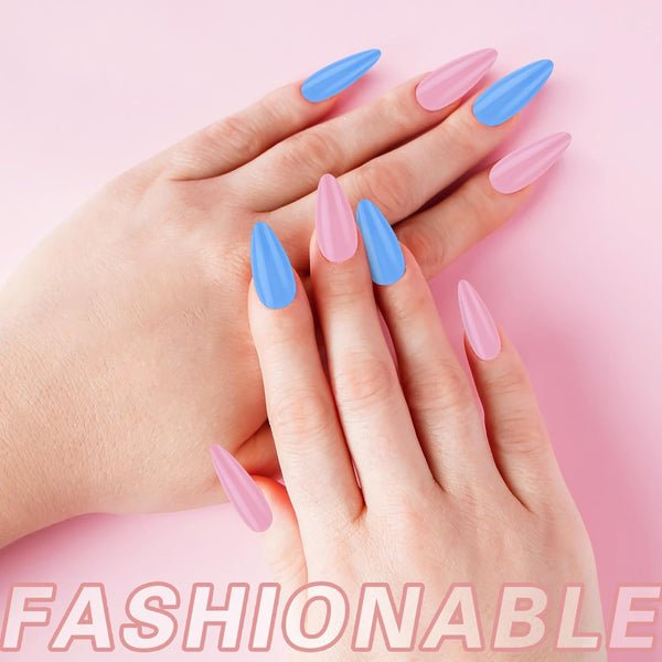 Artificial Nails Pack - 576 Nails With Glue &Amp; Stickers - Image 3