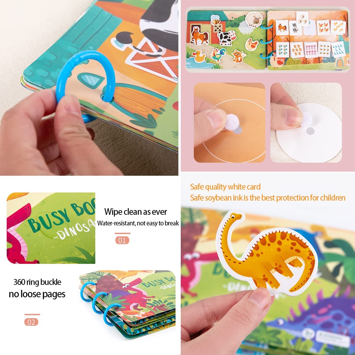 Busy Book, Quiet Book, Toddler Busy Book, For 2-4 Years Old... - Image 3