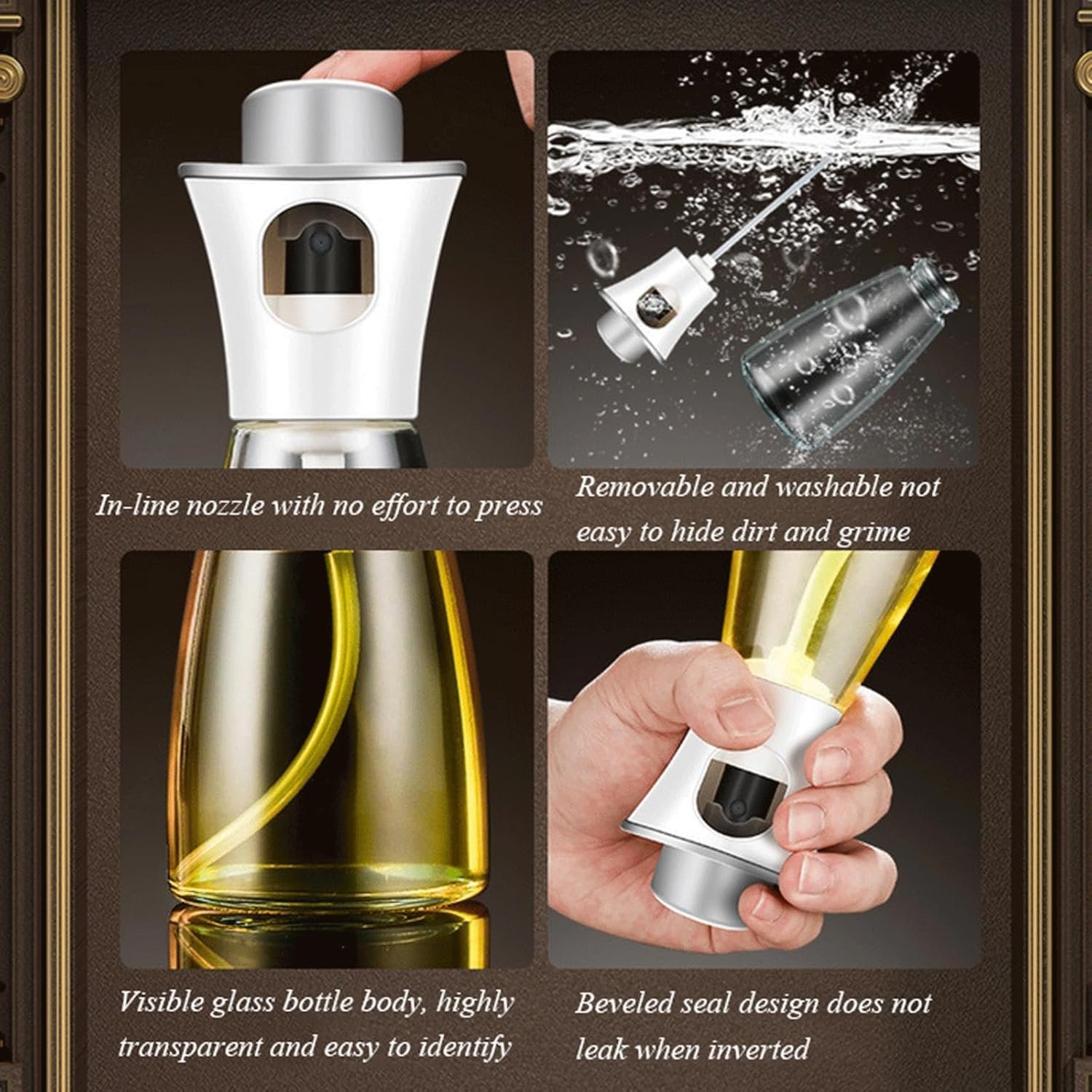 Oil Spray Dispenser / Oil Spray Bottle Pump For Cooking, Bbq,...