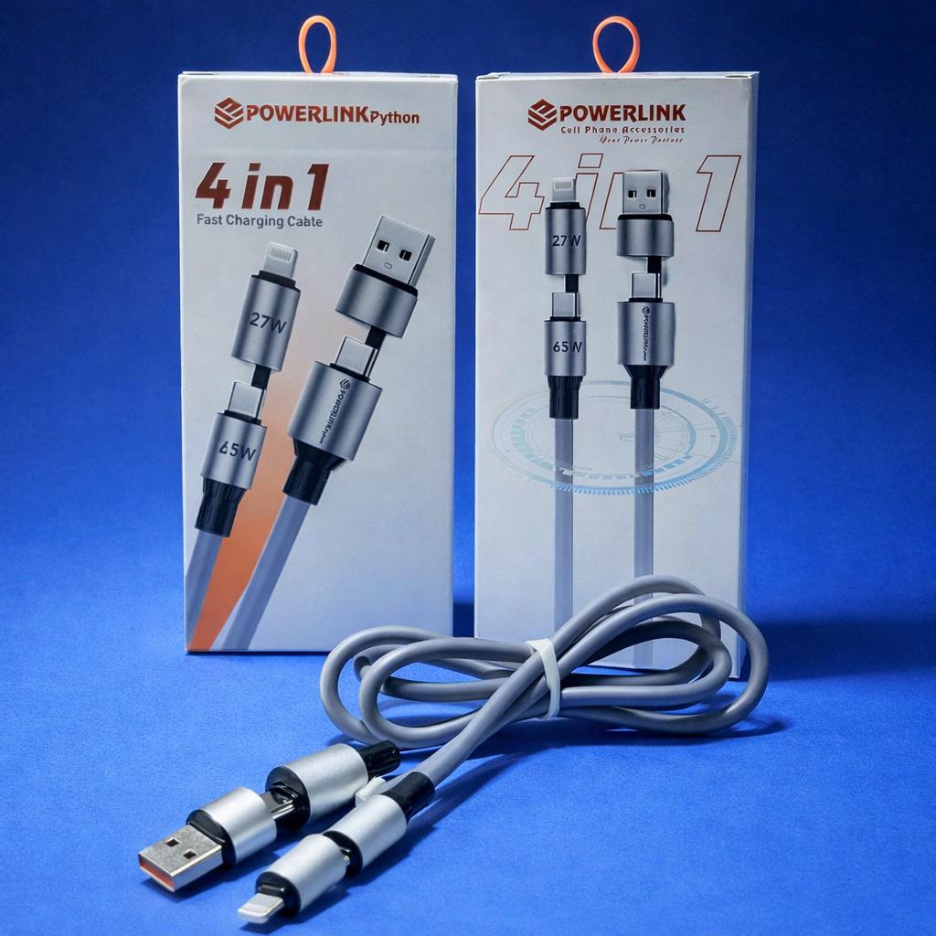 Powerlink Python 4-In-1 Fast Charging Cable
