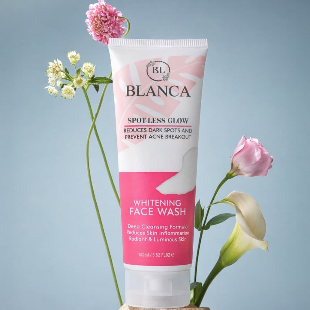 Blanca Spotless Glow Face Wash 100ml Gentle Cleanser for Bright Clear - Image 3