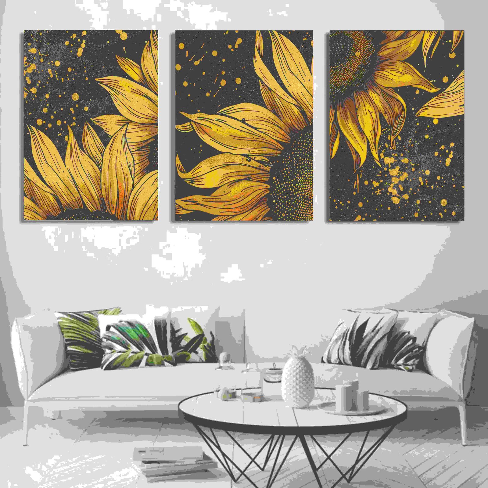 Set Of 3 Wall Art Wooden Phototile Frames For Wall Decor
