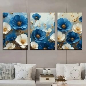 Set of 3 Sticky Wooden Canvas Frames for Wall Decore Aesthatic Art /