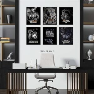 Decoration Home Decoration Item 6 Pcs Islamic Frame Board Wall Decor