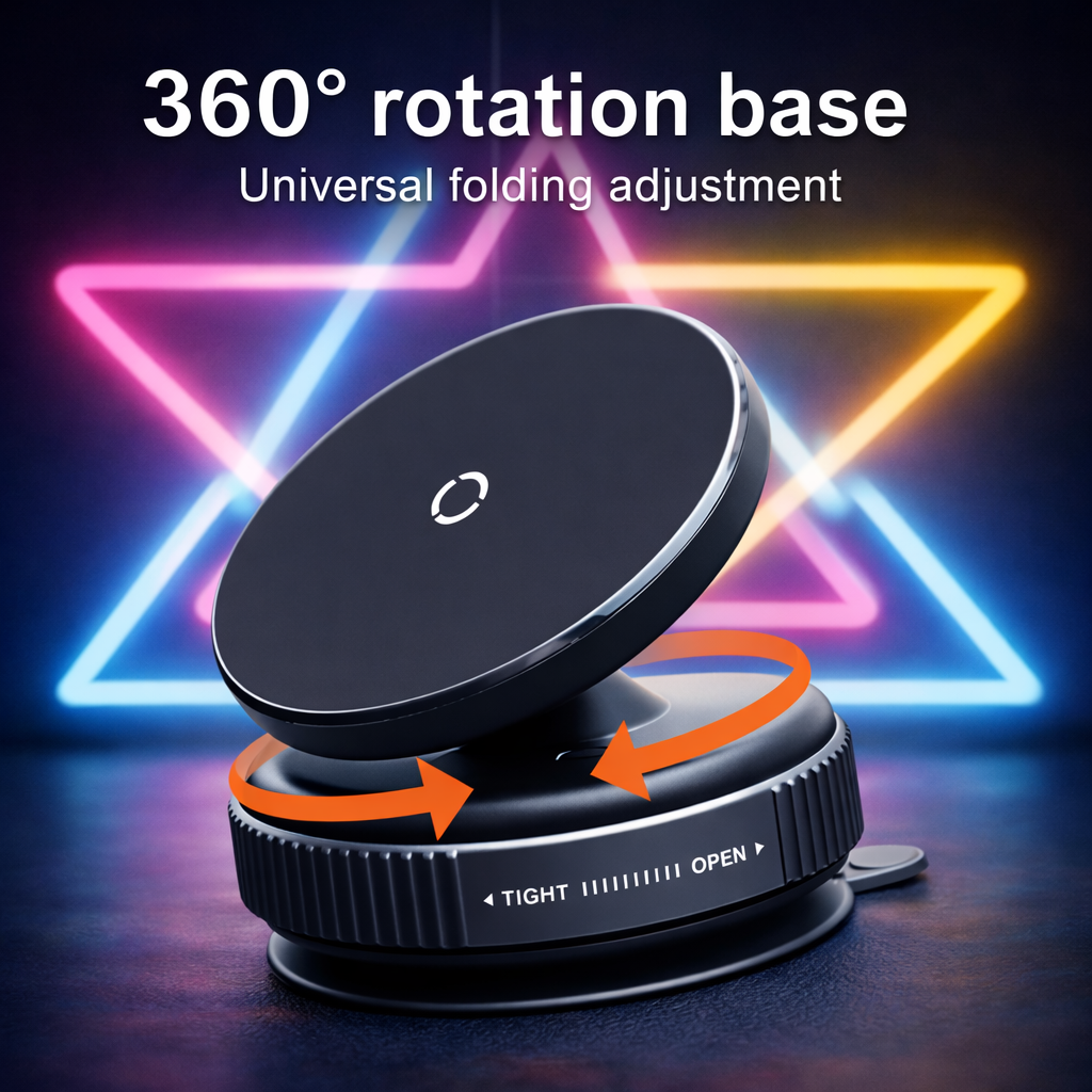 Professional Vacuum Suction Strong Magnetic Car Phone Holder 360°...