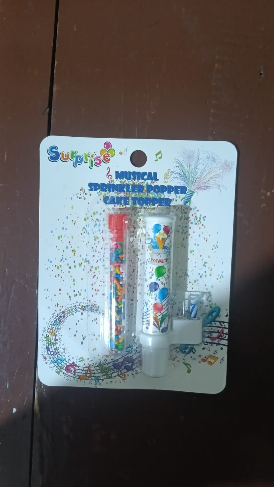 Musical Sprinkle Popper Cake Topper - Image 5