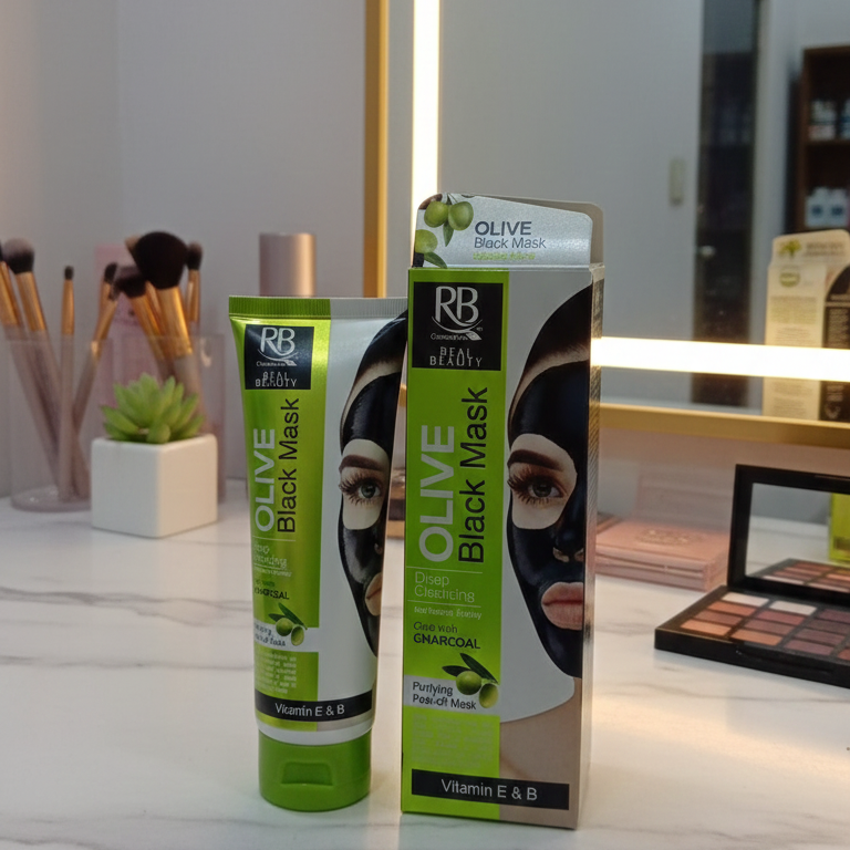 Rb Cosmetics Real Beauty Olive & Charcoal Black Peel‑off Mask - Image 3