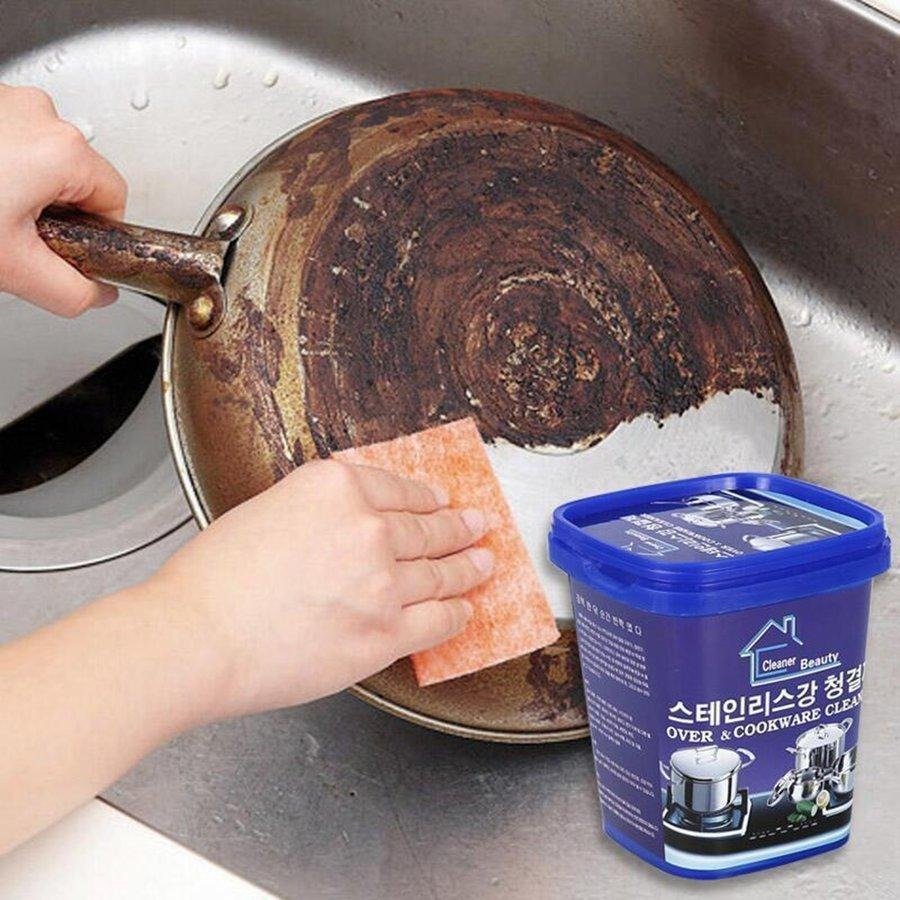 Cookware Cleaner Kitchen Washing Pot Bottom Black Scale...