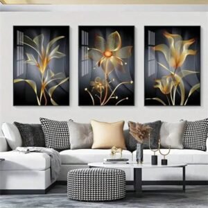 Set of 3 Sticky Wooden Canvas Frames for Wall Decore Aesthatic Art /
