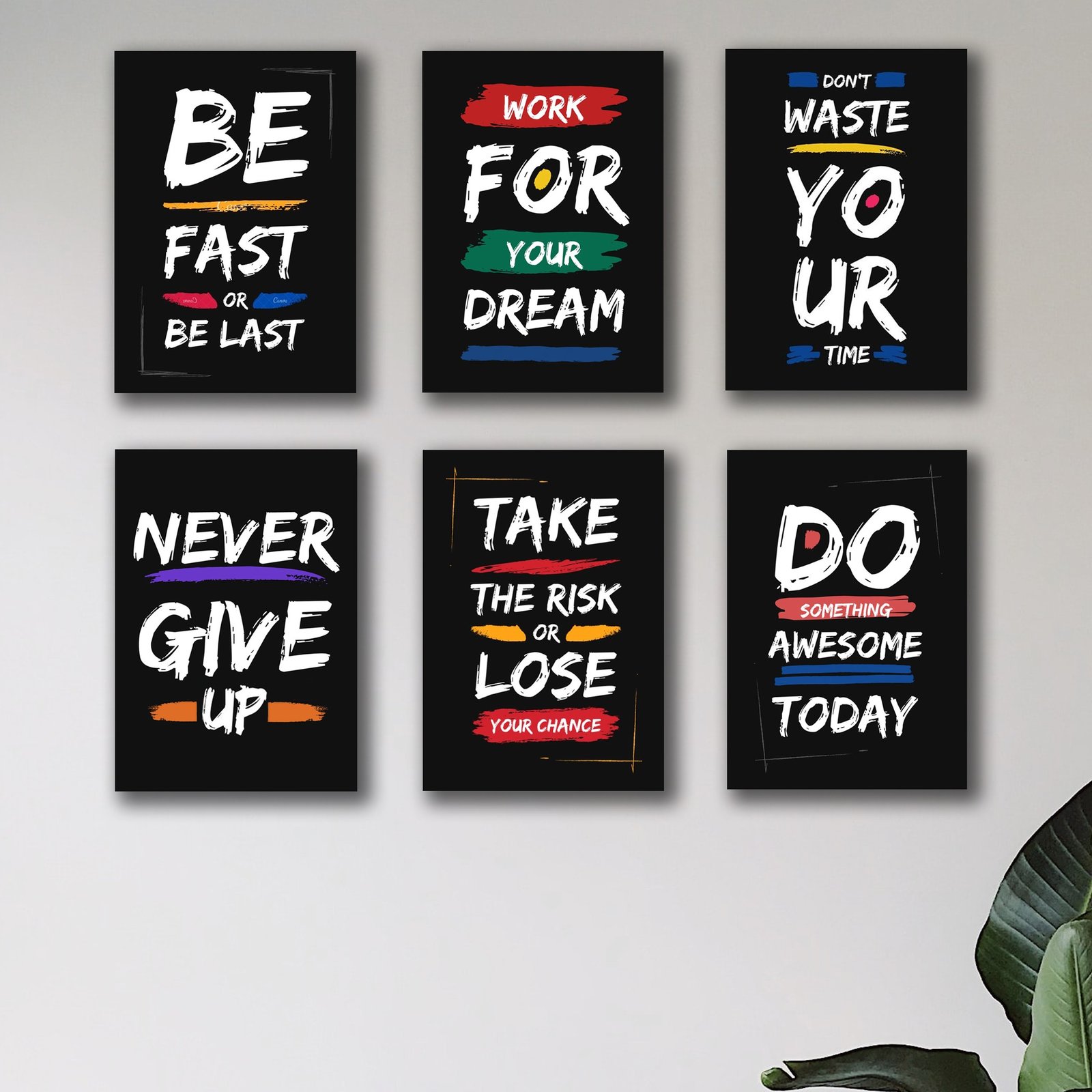 Set of 6 Premium Wall Art Photo Tiles