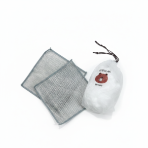 Combo Deal – 2 Pcs Metal Wire Cleaning Cloths with 1 Bear Design Food