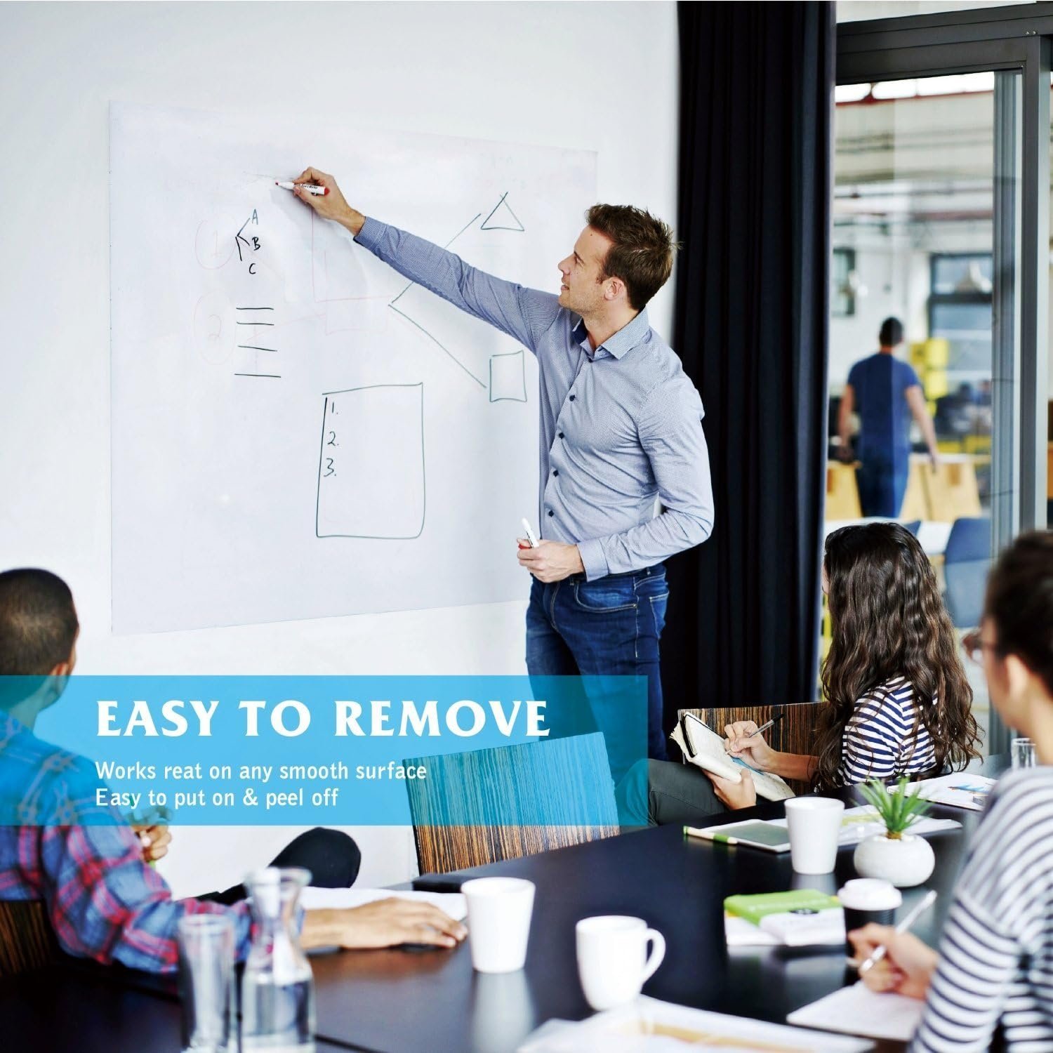 Self-Adhesive Whiteboard Wall Decal Sticker - Image 3