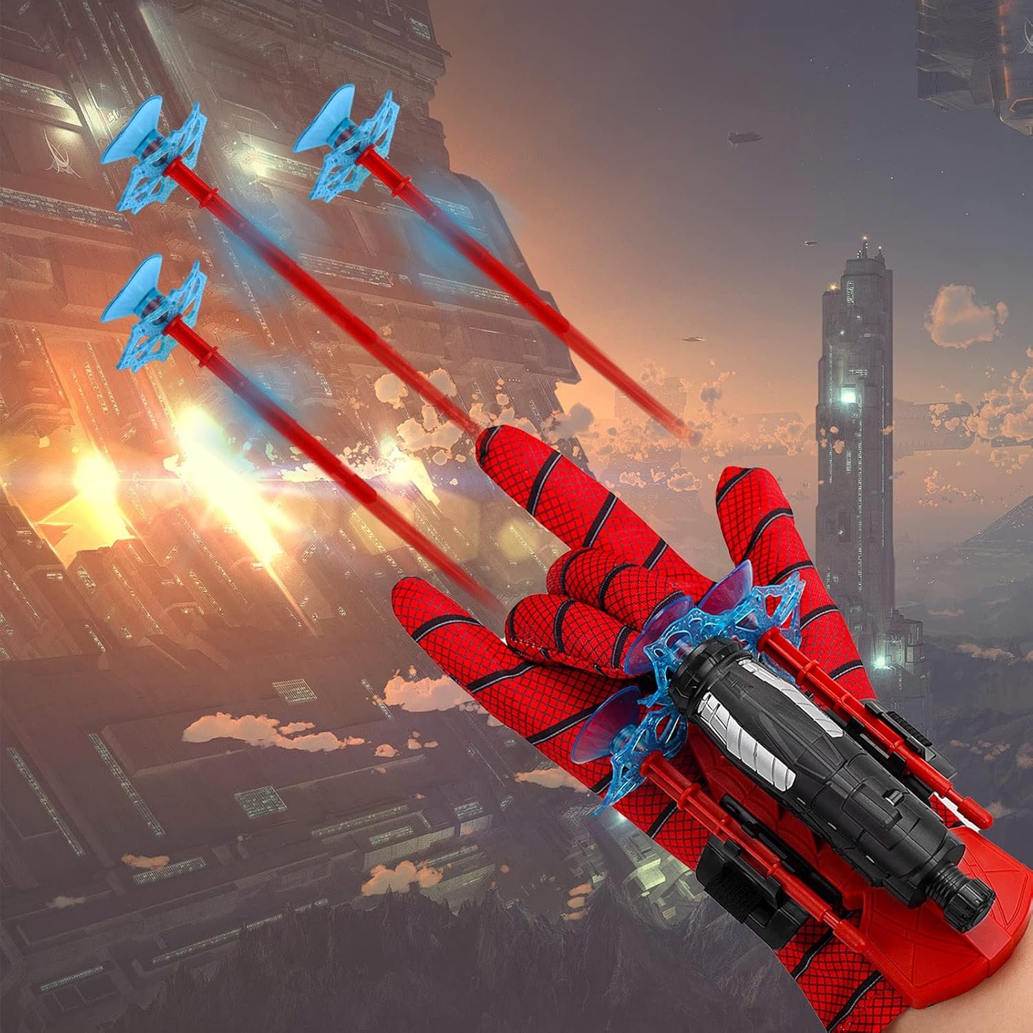 Spider-Man Wrist Shooter ,Transmitter Set For Kids - Multicolour - Image 3