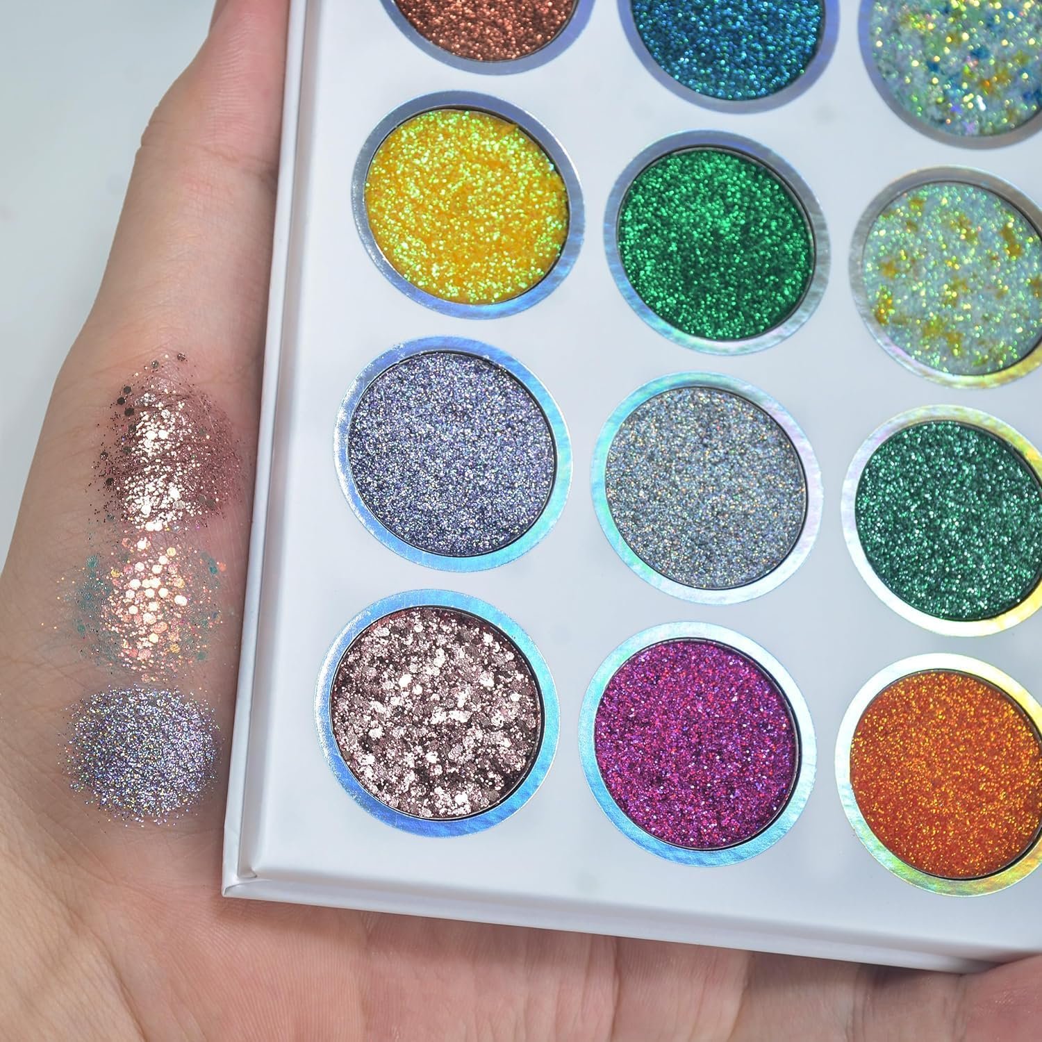 Glitter Butter Sparkle Eyeshadow Palette 9 In 1 Kit For Eye Makeup...