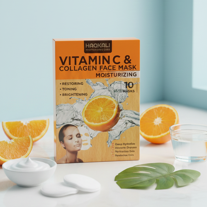 Haqkali Professional Care Vitamin C & Collagen Moisturizing Face Mask