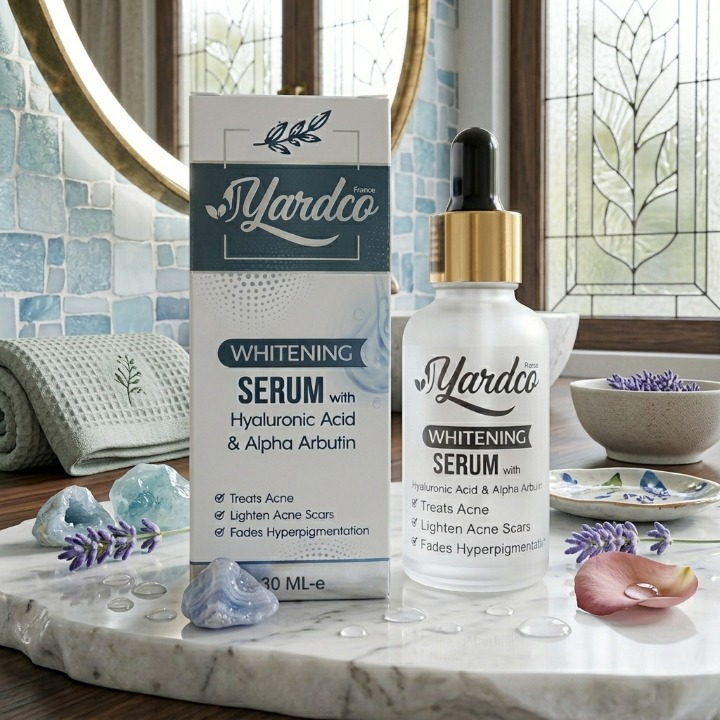Yardco Whitening Serum with Hyaluronic Acid and Alpha Arbutin Anti Acne - Image 3