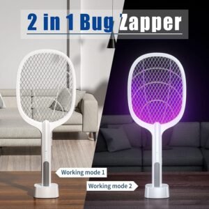 2 in 1 Electric Mosquito Killer Uv Light LED Lamp Rechargeable Mosquito