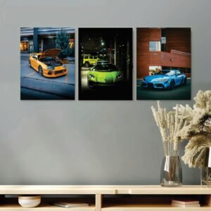 Set of 3 Premium Wall Art Photo Tiles