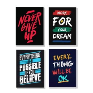 Set of 4 Premium Wall Art Photo Tiles