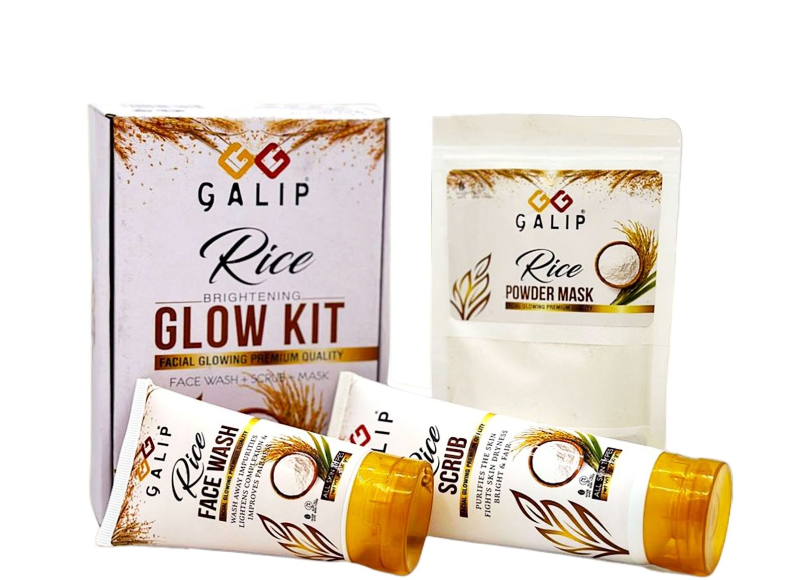Galip Rice Glow Kit - Korean Glow Mask - Korean Glow Kit
