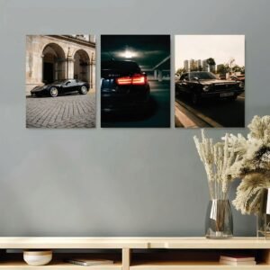 Set of 3 Premium Wall Art Photo Tiles
