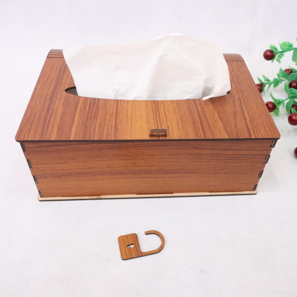 Plain Wooden Tissue Box Elegant Design Smooth Finish Easy Use Durable - Image 3