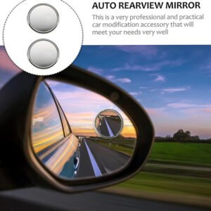 Car Blind-Spot Side Mirror Silver Frame