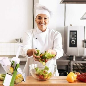 4 In 1 Vegetable Cutter Chopper Adjustable Multi-Function Cutter...
