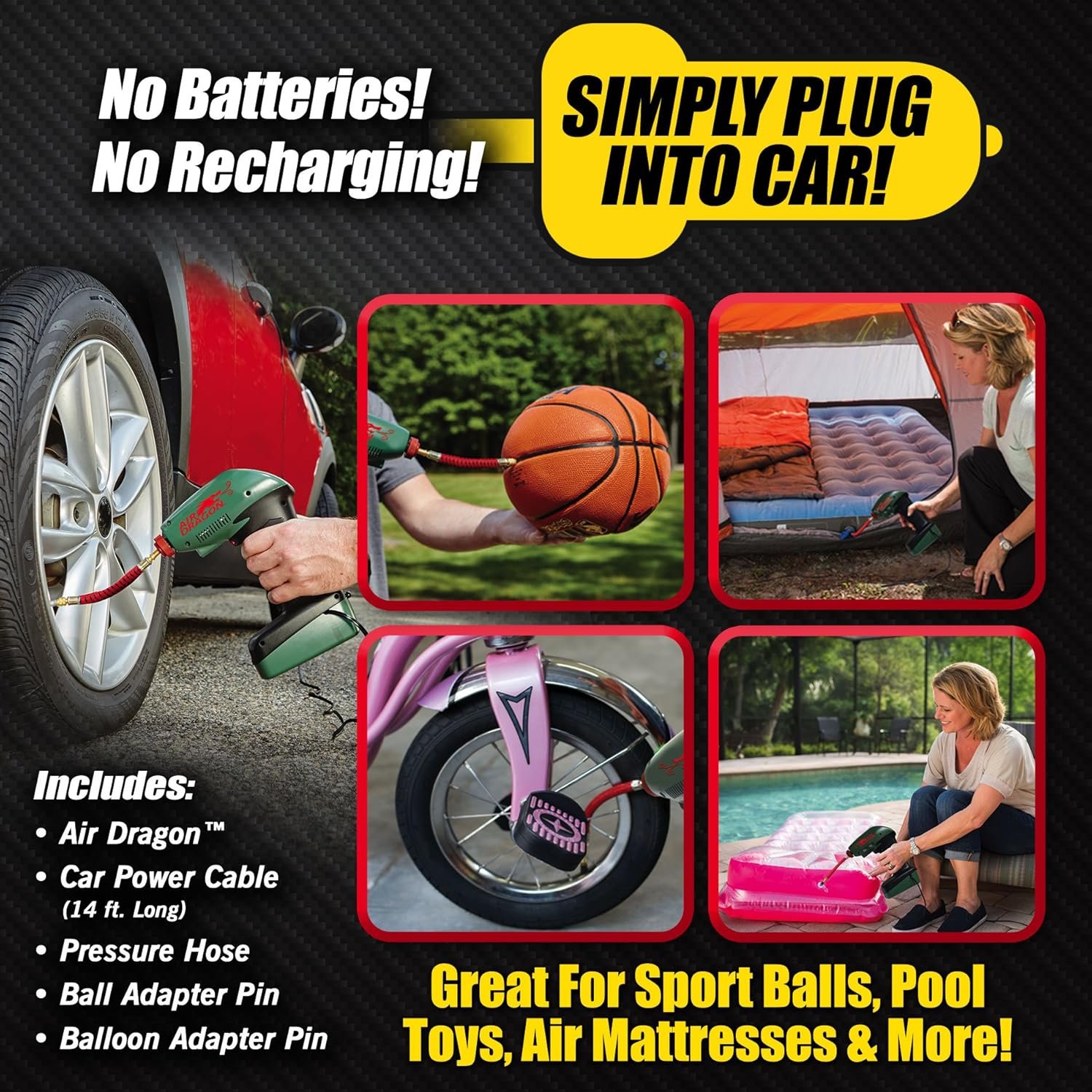 Air Dragon Portable Air Compressor Build In Light Great For Sport... - Image 4