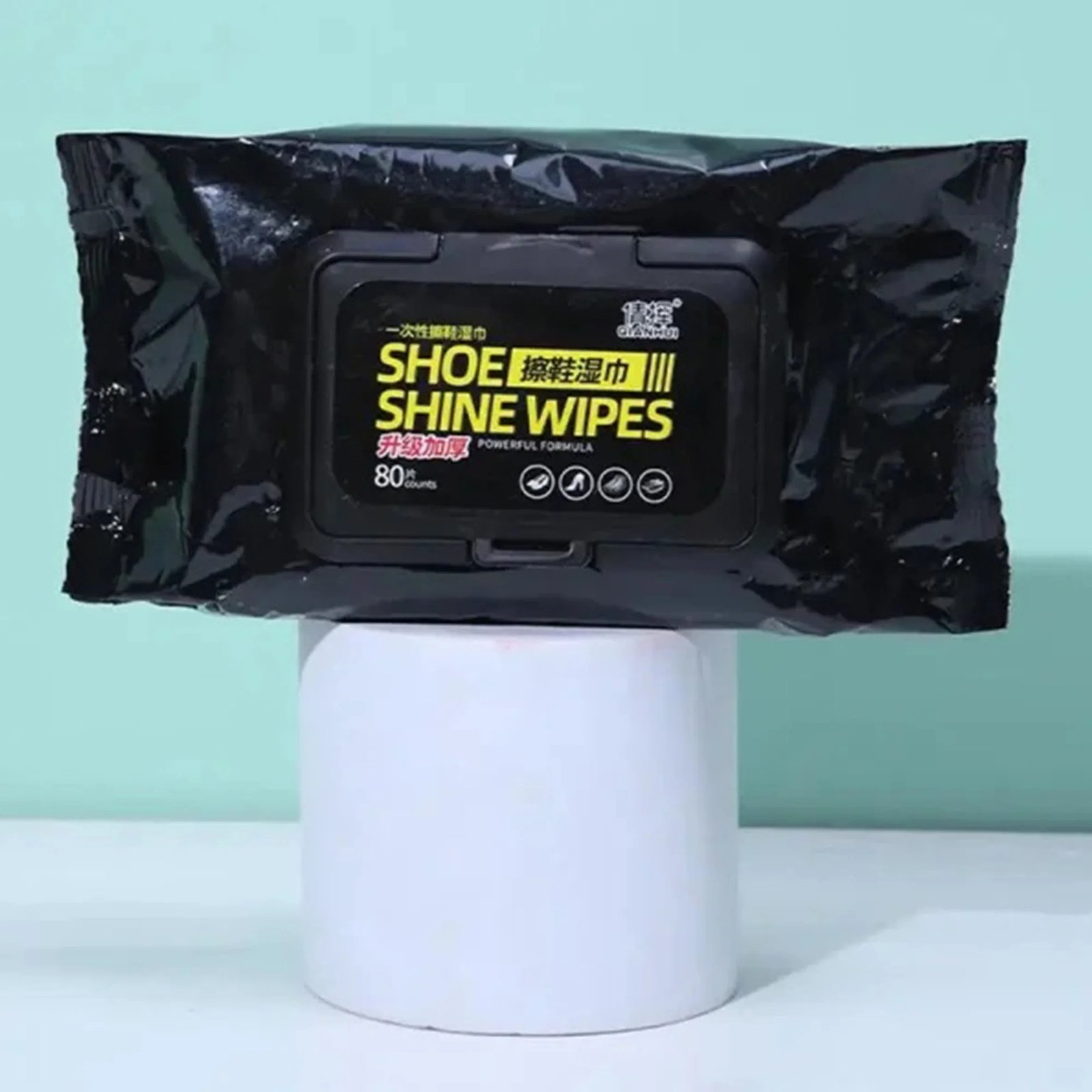 Shoe Wipes | 80 Pcs Instant Cleaner | Quick Dirt & Stain Removal | Shoe