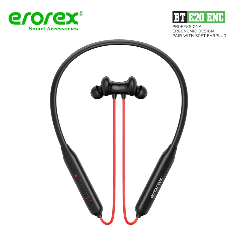 Erorex Bt E20 Enc Wireless Neckband Earphones