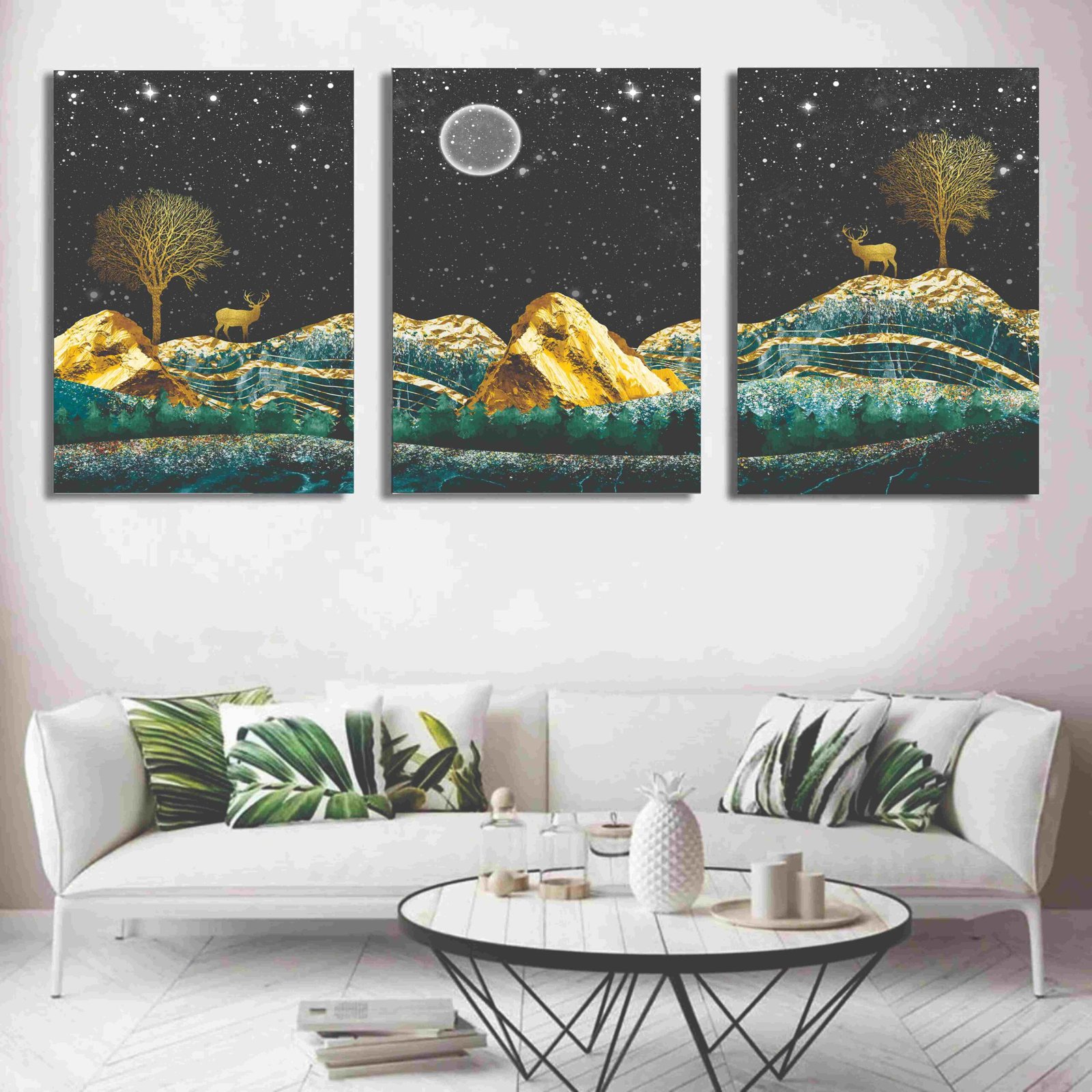 Set Of 3 Wall Art Wooden Phototile Frames For Wall Decor