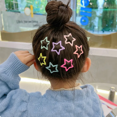 Pack Off 06  Star Design Girl Hair Clip