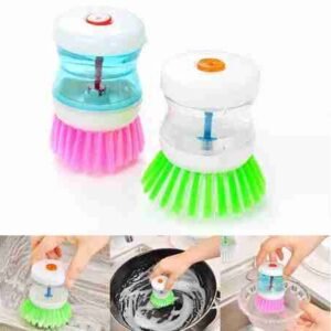 Self Dispensing Cleaning Brush Dish Brush Liquid Soap Plastic Dish...