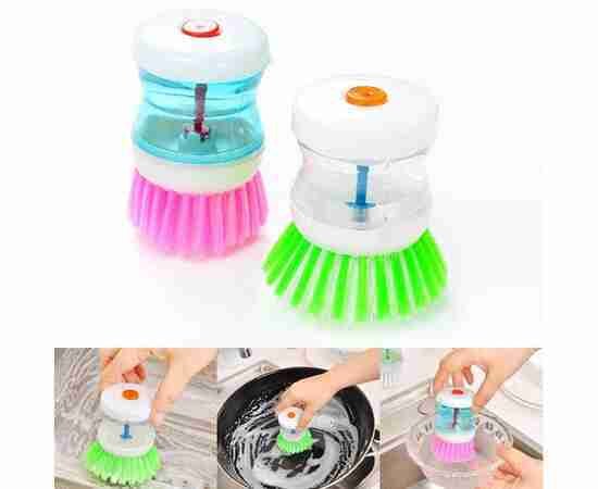 Self Dispensing Cleaning Brush Dish Brush Liquid Soap Plastic Dish...