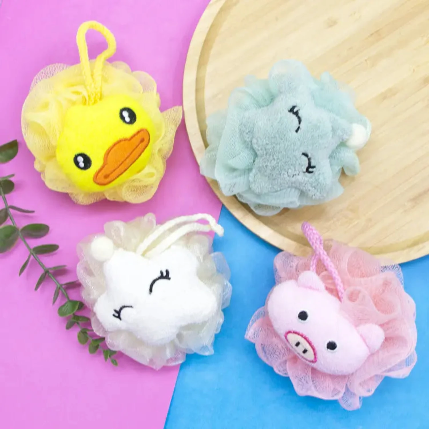 Kids Bath Sponge Ball - With Soft Toy - Image 5